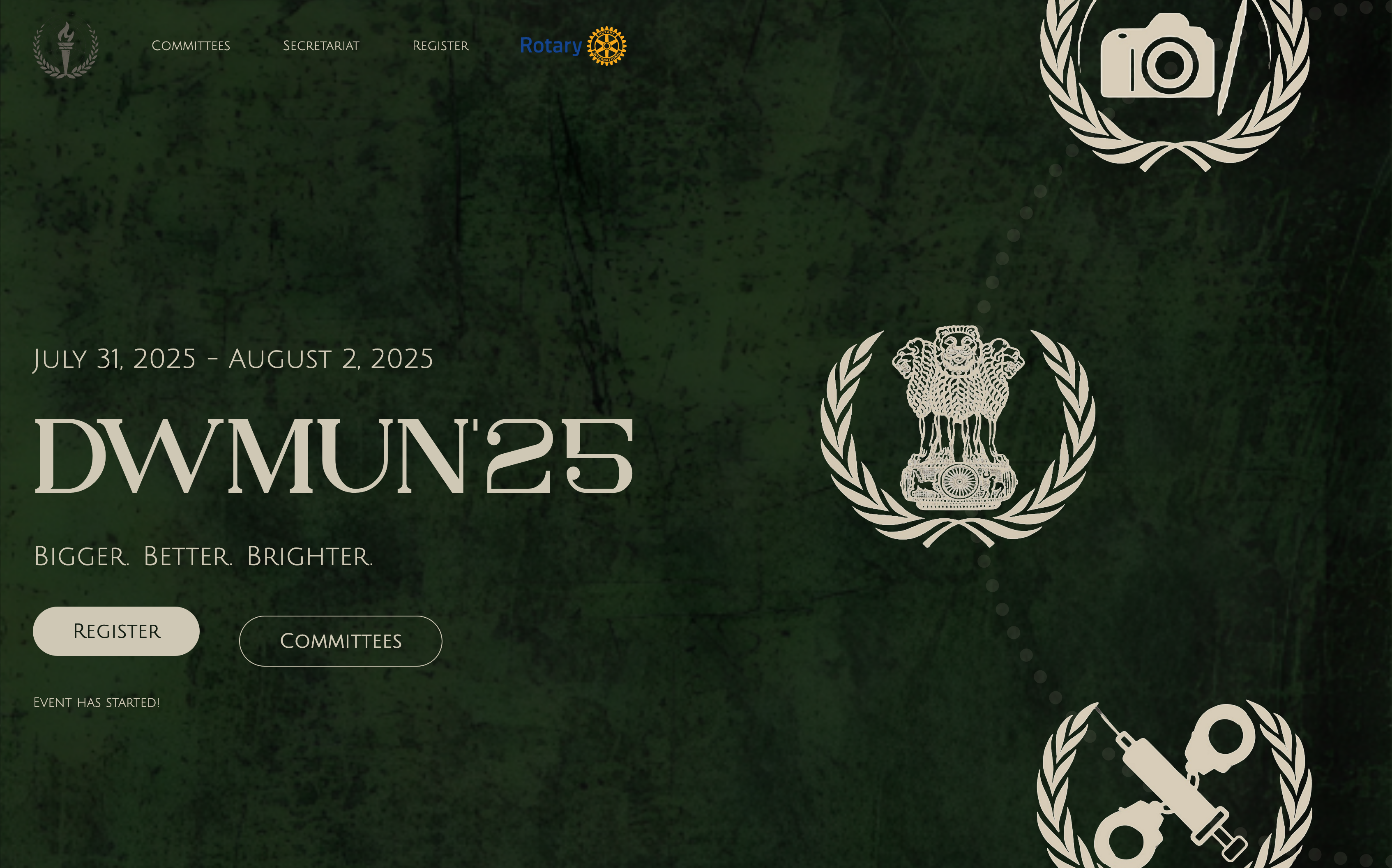 DWMUN'25 banner